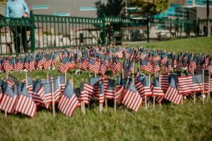 American flags