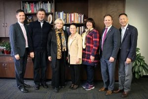 Russian delegation with President Cheng