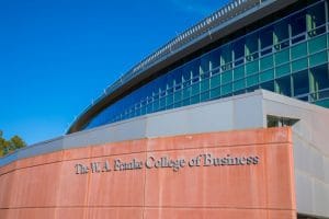 The W. A. Franke College of Business building on NAU campus