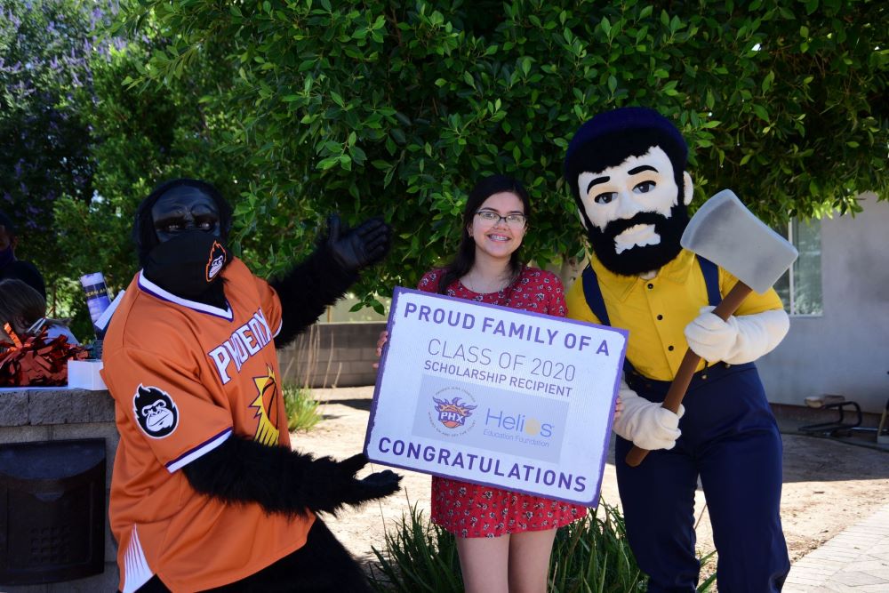 Marylin Maldonado pictured with Gorilla and Louie