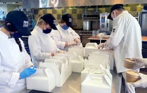 HRM students package meals