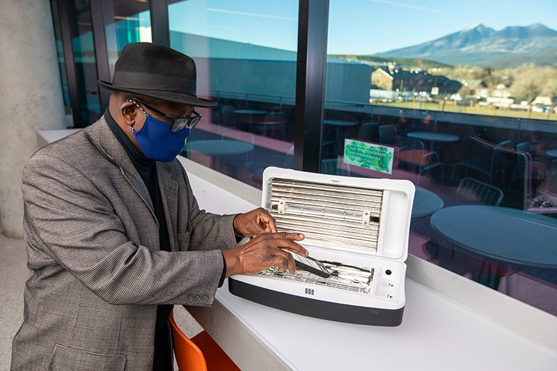 Dan Okoli with a Puritize system