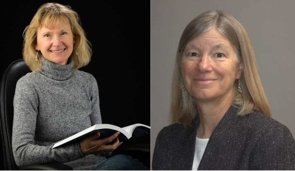 Nancy Johnson and Laura Huenneke