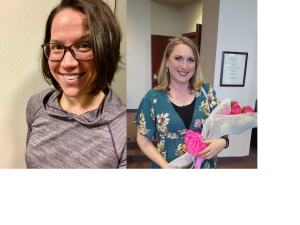 Claren Gustkey and Laurie Gowin
