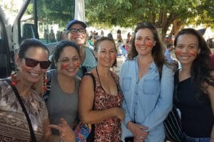 ADN visitors greeted by the Xerente in Porteira village