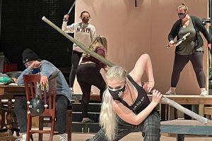 Students rehearse play