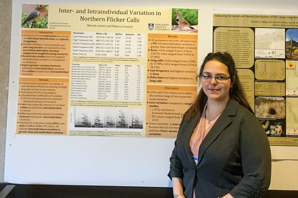 Mariah Letowt at Undergrad Symposium