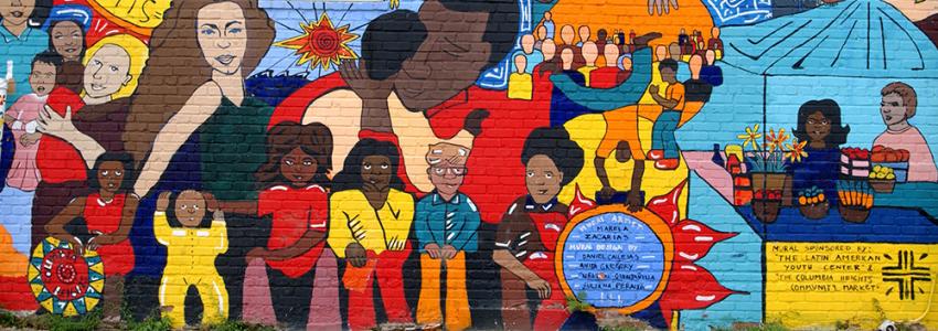 colorful mural of hispanic heritage