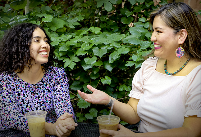 Alexandra Samarron Longorio and Carmenlita Chief