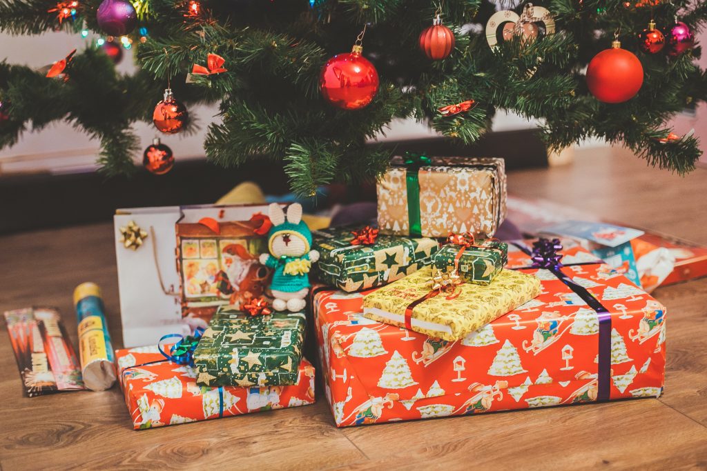 Gifts under a tree
