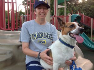 Rebecca Seeger and dog
