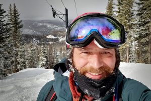 Ira Allen on top of Snowbowl