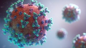 covid19 virus rendering