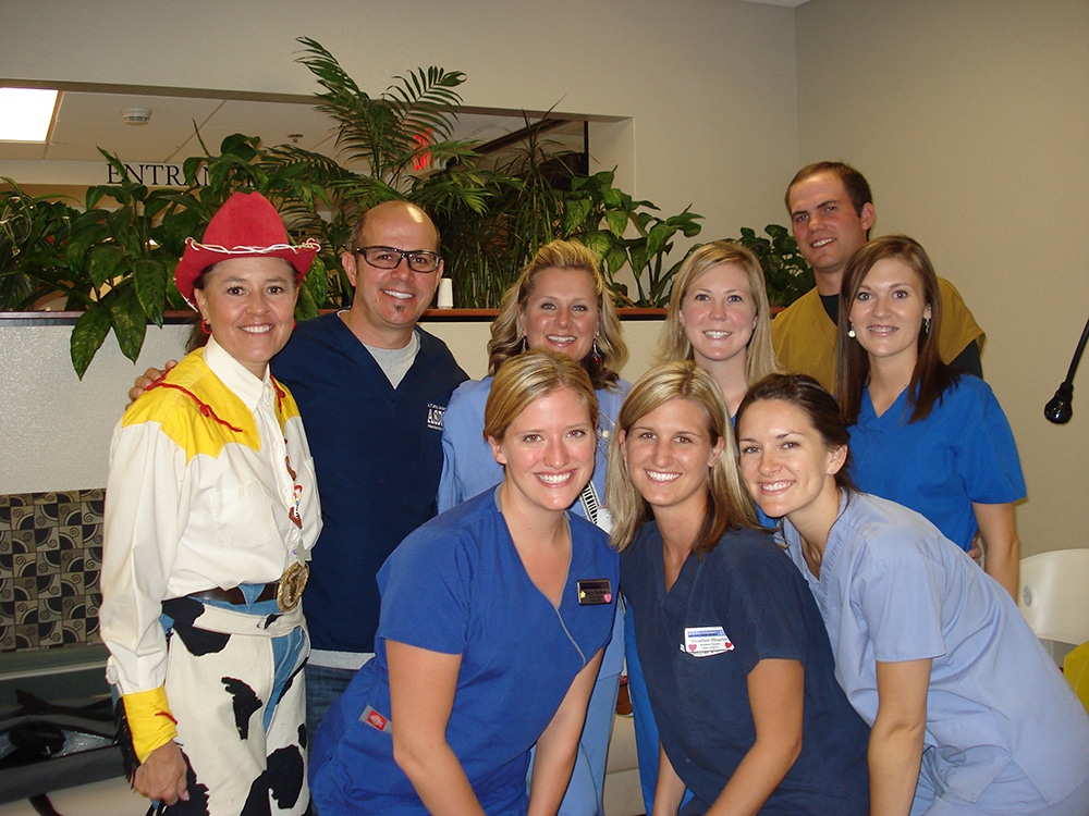 Jenny Zamora-Garcia dressed as Jessie from Toy Story and other dental hygienists