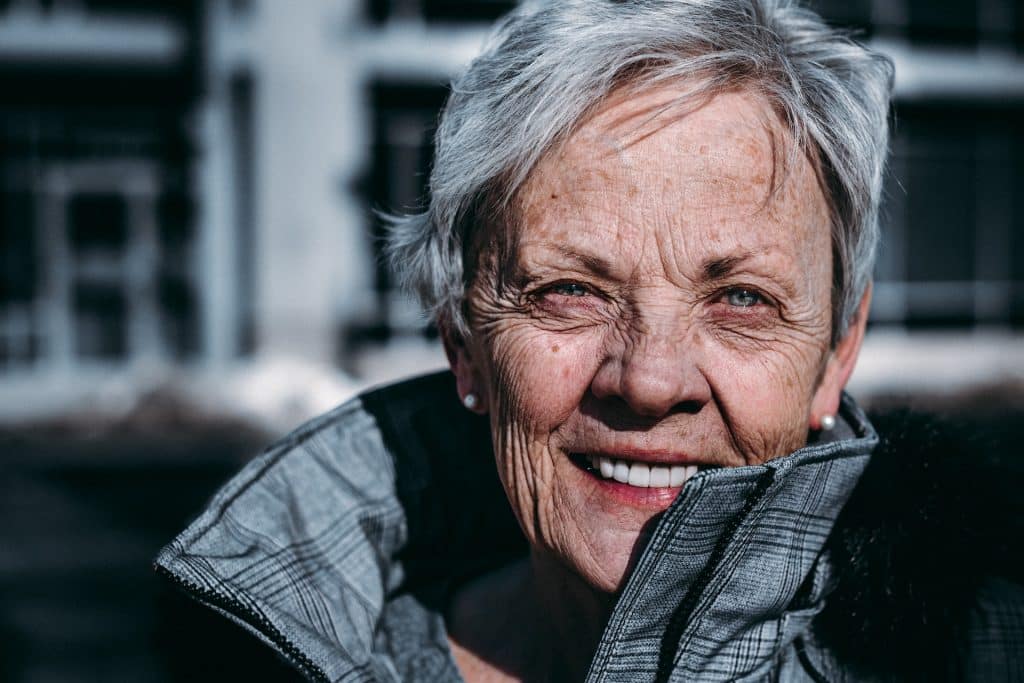 Woman smiling at the camera