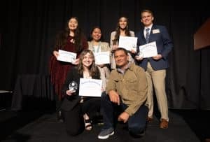 President Cruz Rivera and the five President's Prize winners