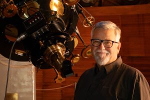 David Koerner with the Clark Refracting Telescope at Lowell Observatory