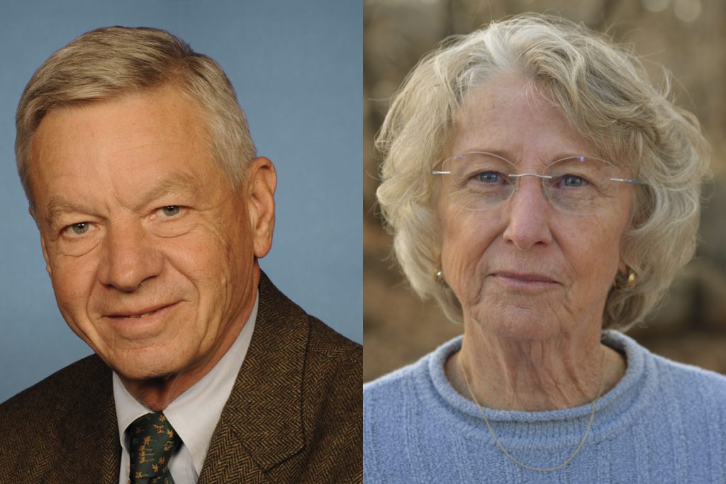 Headshots of Tom Petri and Karan English
