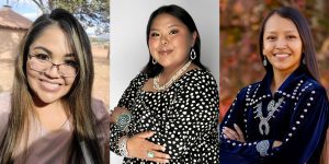 Headshots of Tracey Yazzie, Mariessa Fowler and Chiara Holgate