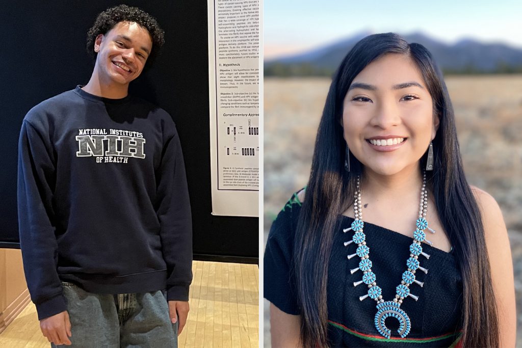 Goldwater Scholars James Davis and Amaya Pablo