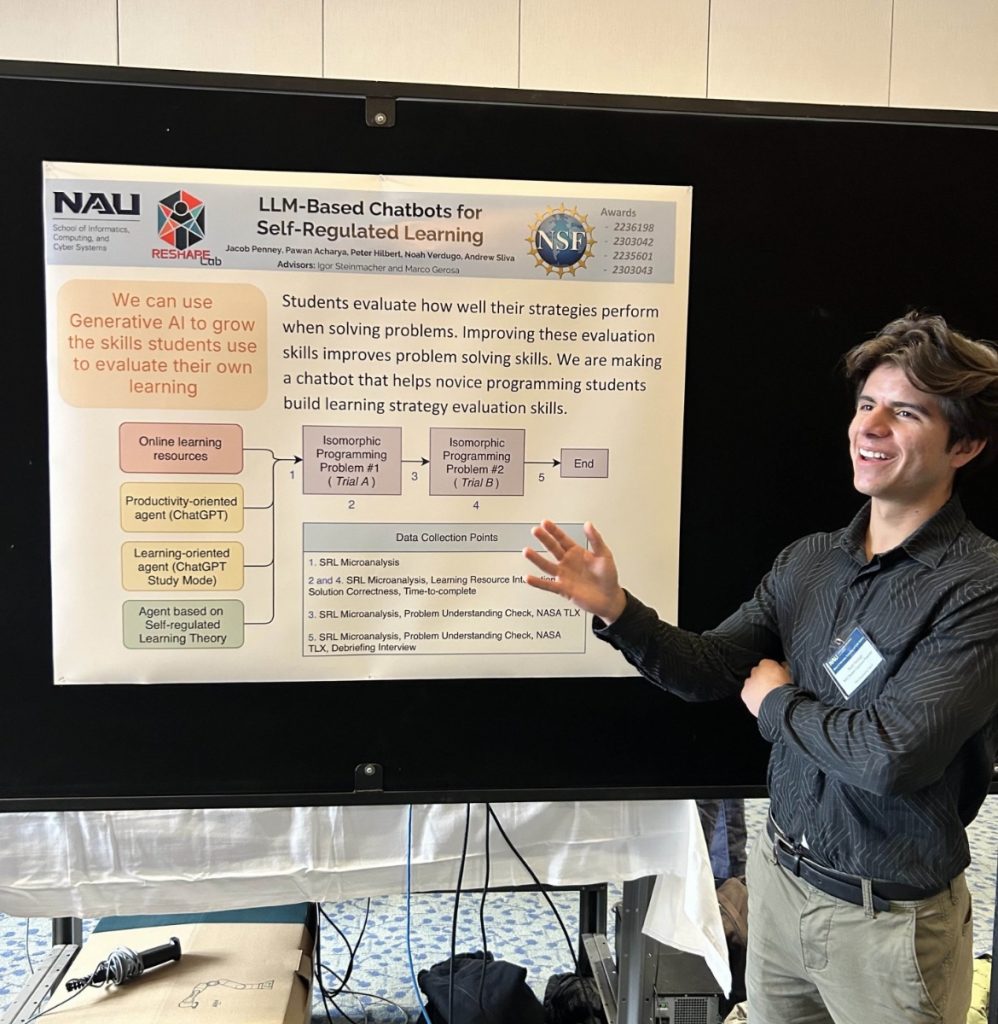 Noah Verdugo presents research