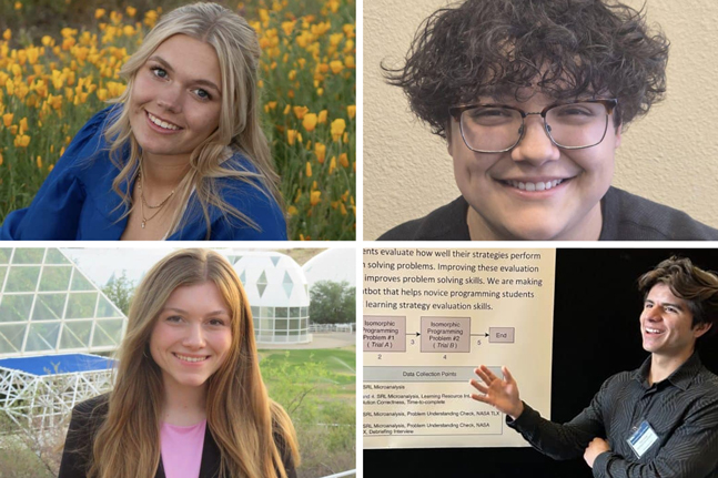 Collage of students who won the Barrow Neurological Institute internships