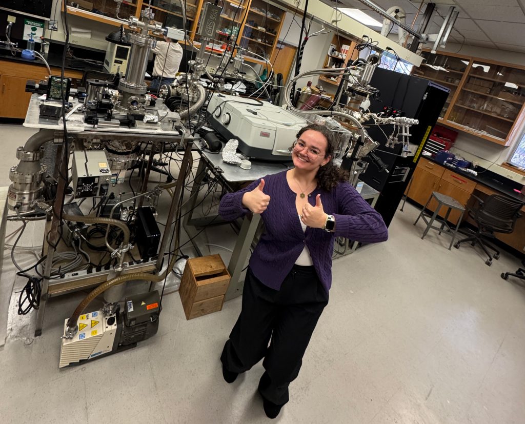 Ivy Knudsen in a lab at NAU