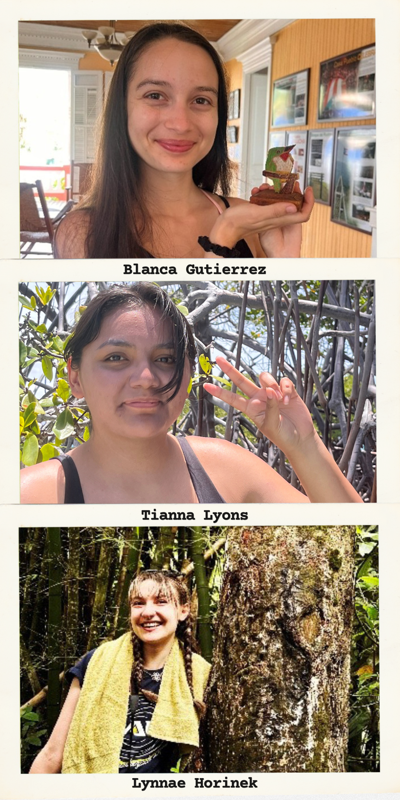 Bianca Gutierrez, Tianna Lyons and Lynnae Horinek
