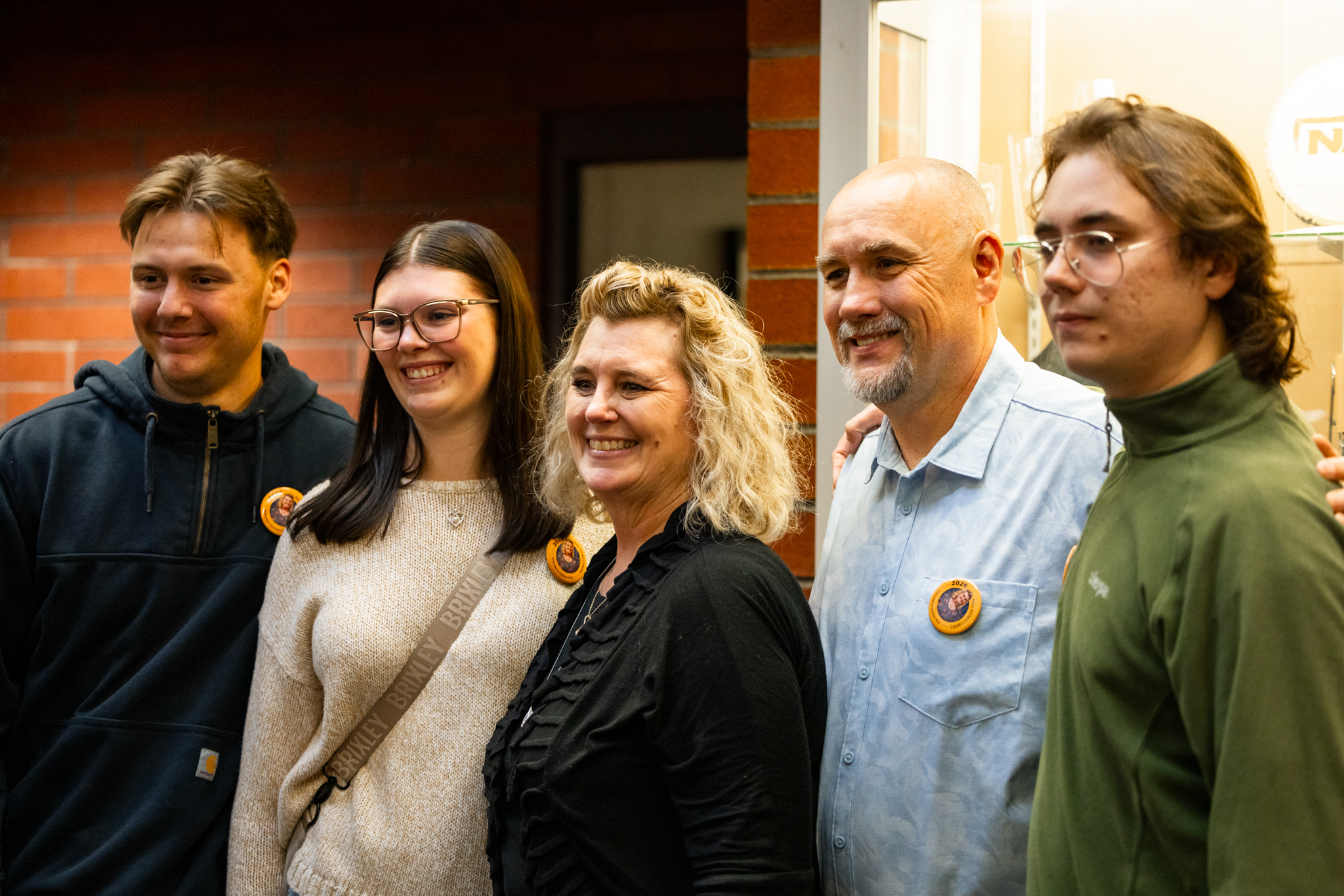 Kathleen King poses with her family