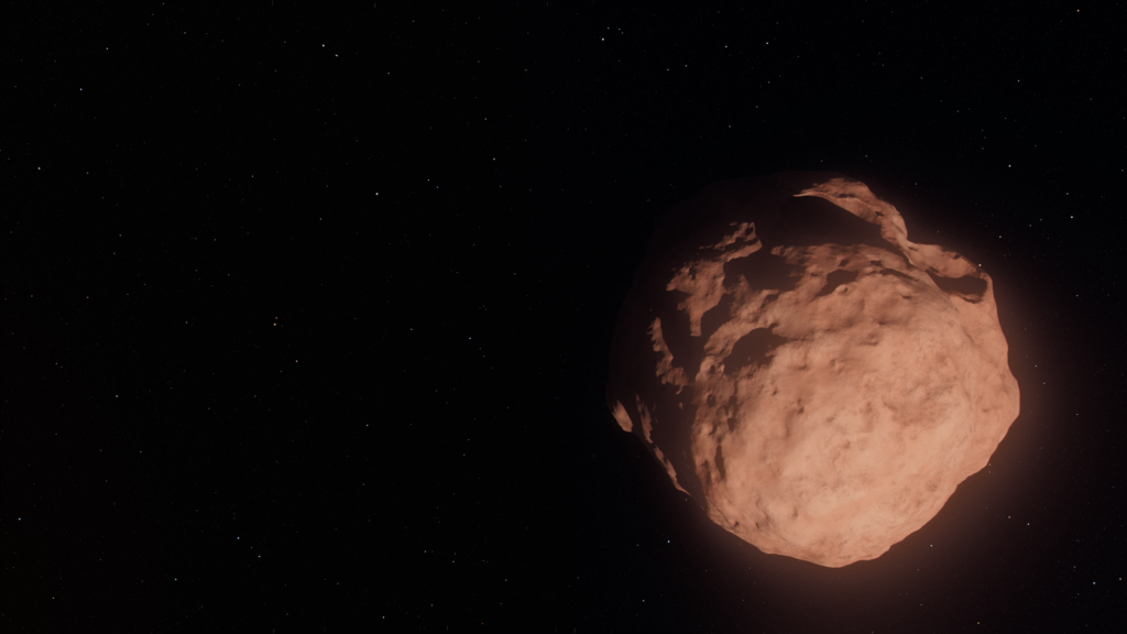 Rendering of a trans-Neptunian object
