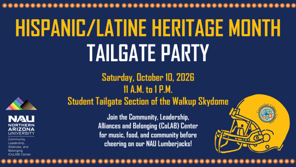 Hispanic/Latine Heritage Month Tailgate Party Flyer. Please see details below.