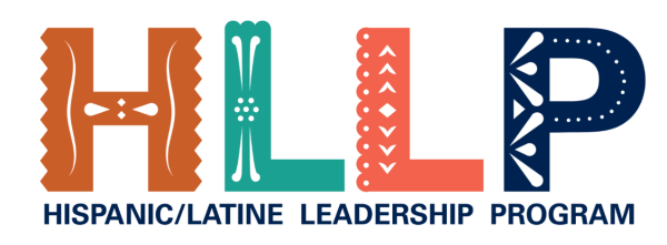HLLP Hispanic/Latine Leadership Program Logo. See details below.