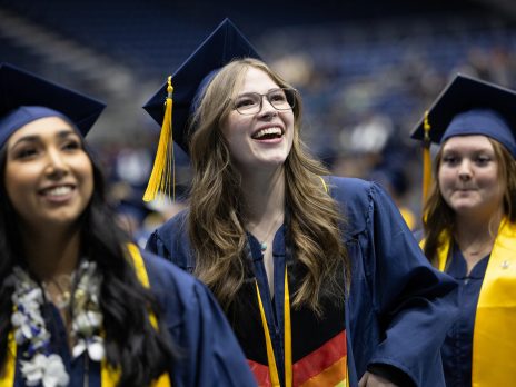 Images of 3 NAU students at Commencement